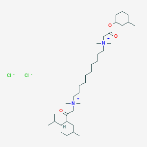 N1-(2-(2-Isopropyl-5-methylcyclohexyl)-2-oxoethyl)-N1,N1,N10,N10-tetramethyl-N10-(2-((3-methylcyclohexyl)oxy)-2-oxoethyl)decane-1,10-diaminium chloride