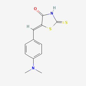 molecular formula C12H12N2OS2 B7760122 4-Thiazolidinone, 5-[[4-(dimethylamino)phenyl]methylene]-2-thioxo- 