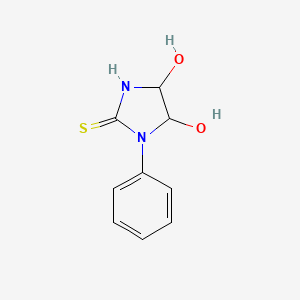molecular formula C9H10N2O2S B7760138 4,5-Dihydroxy-1-phenylimidazolidine-2-thione 