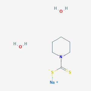 molecular formula C6H14NNaO2S2 B7760151 Sodium;piperidine-1-carbodithioate;dihydrate 