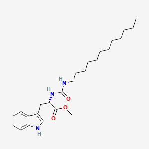 molecular formula C25H39N3O3 B7760262 methyl N-(dodecylcarbamoyl)-L-tryptophanate 