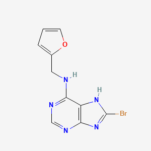 molecular formula C10H8BrN5O B7760285 8-bromo-N-(furan-2-ylmethyl)-9H-purin-6-amine 