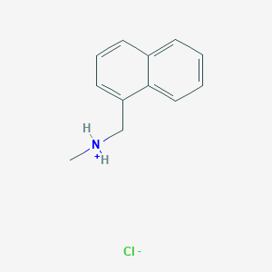 Methyl(naphthalen-1-ylmethyl)azanium;chloride