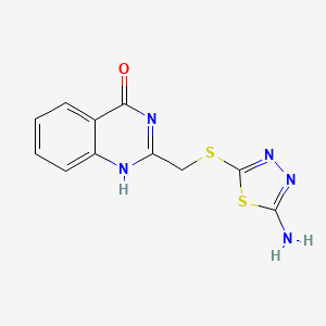 molecular formula C11H9N5OS2 B7760305 CID 4918470 