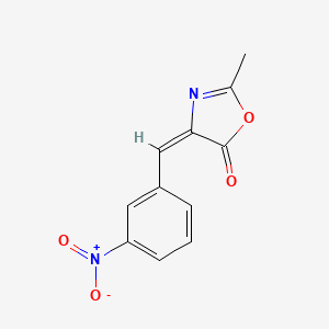 molecular formula C11H8N2O4 B7760357 2-methyl-4-(3-nitrobenzylidene)oxazol-5(4H)-one 