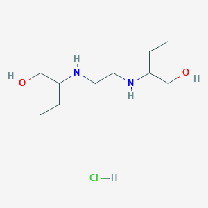 molecular formula C10H25ClN2O2 B7760367 (2R,2'R)-2,2'-(Ethane-1,2-diyldiimino)dibutan-1-ol (HCl) 