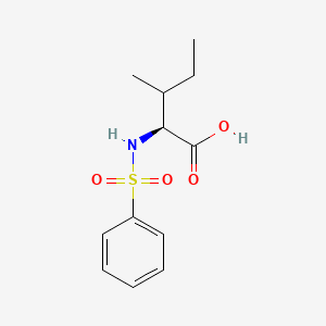 molecular formula C12H17NO4S B7760528 (2S,3R)-3-methyl-2-(phenylsulfonamido)pentanoic acid 