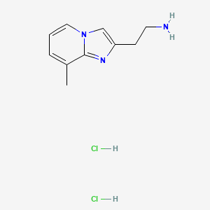 molecular formula C10H15Cl2N3 B7760556 2-(8-Methylimidazo[1,2-a]pyridin-2-yl)ethanamine dihydrochloride 