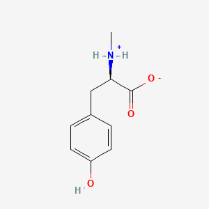 molecular formula C10H13NO3 B7760639 (2R)-3-(4-hydroxyphenyl)-2-(methylazaniumyl)propanoate 