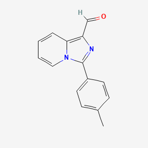 molecular formula C15H12N2O B7760820 3-(4-Methylphenyl)imidazo[1,5-a]pyridine-1-carbaldehyde 