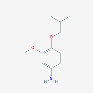 molecular formula C11H17NO2 B7760823 4-Isobutoxy-3-methoxyaniline 