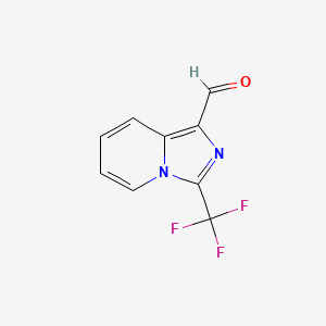 molecular formula C9H5F3N2O B7761052 3-(Trifluoromethyl)imidazo[1,5-a]pyridine-1-carbaldehyde CAS No. 610276-98-7