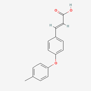 molecular formula C16H14O3 B7761054 (E)-3-(4-(p-Tolyloxy)phenyl)acrylic acid 