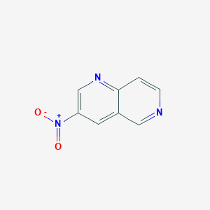 molecular formula C8H5N3O2 B077611 3-硝基-1,6-萘啶 CAS No. 13221-70-0