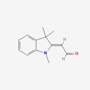 molecular formula C13H15NO B7761133 1,3,3-Trimethyl-2-(formylmethylene)indoline 