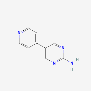 molecular formula C9H8N4 B7761187 5-(吡啶-4-基)嘧啶-2-胺 