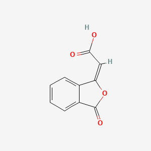 molecular formula C10H6O4 B7761202 (2E)-(3-oxo-2-benzofuran-1(3H)-ylidene)ethanoic acid 