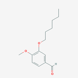 molecular formula C14H20O3 B7761219 3-(Hexyloxy)-4-methoxybenzaldehyde 