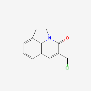molecular formula C12H10ClNO B7761240 5-(chloromethyl)-1,2-dihydro-4H-pyrrolo[3,2,1-ij]quinolin-4-one CAS No. 885954-18-7