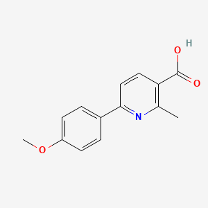 molecular formula C14H13NO3 B7761244 6-(4-Methoxyphenyl)-2-methylpyridine-3-carboxylic acid CAS No. 912617-78-8