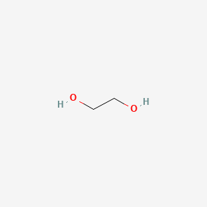 molecular formula C2H6O2<br>HOCH2CH2OH<br>CH2OHCH2OH B7761250 乙二醇 CAS No. 37225-26-6