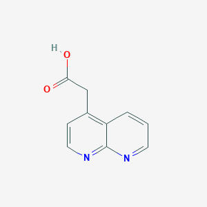 molecular formula C10H8N2O2 B7761336 2-(1,8-naphthyridin-4-yl)acetic Acid 