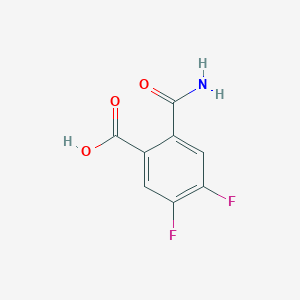 molecular formula C8H5F2NO3 B7761399 4,5-Difluorophthalamic acid 