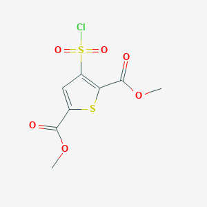 2,5-Thiophenedicarboxylic acid, 3-(chlorosulfonyl)-, 2,5-dimethyl ester