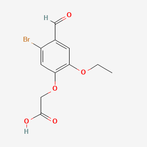 (5-Bromo-2-ethoxy-4-formylphenoxy)acetic acid