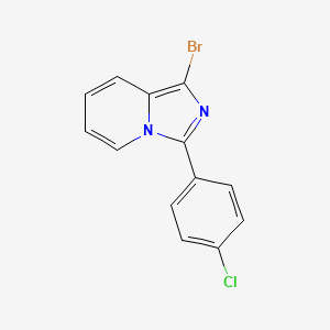 1-Bromo-3-(4-chlorophenyl)imidazo[1,5-a]pyridine