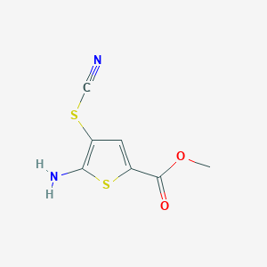 Methyl 5-amino-4-thiocyanatothiophene-2-carboxylate