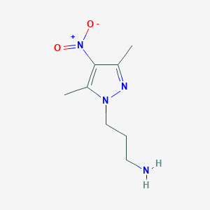 3-(3,5-dimethyl-4-nitro-1H-pyrazol-1-yl)propan-1-amine
