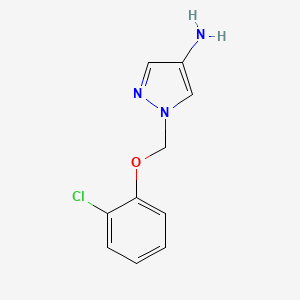 molecular formula C10H10ClN3O B7761765 1-[(2-chlorophenoxy)methyl]-1H-pyrazol-4-amine 