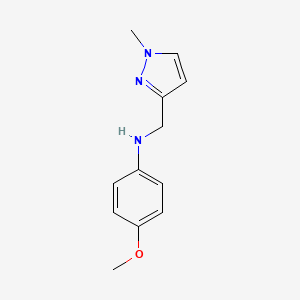 4-Methoxy-N-((1-methyl-1H-pyrazol-3-yl)methyl)aniline