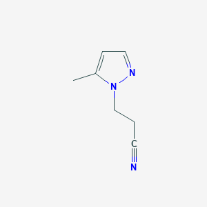 molecular formula C7H9N3 B7761814 3-(5-methyl-1H-pyrazol-1-yl)propanenitrile CAS No. 945457-70-5