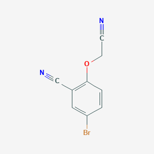 molecular formula C9H5BrN2O B7761828 5-Bromo-2-(cyanomethoxy)benzonitrile 