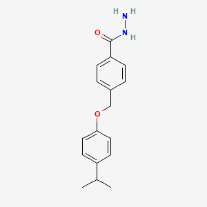 molecular formula C17H20N2O2 B7761831 4-[(4-Isopropylphenoxy)methyl]benzohydrazide 