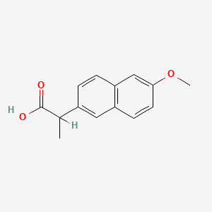 molecular formula C14H14O3 B7761841 2-(6-Methoxy-2-naphthyl)propionic acid CAS No. 26159-31-9