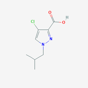 molecular formula C8H11ClN2O2 B7761921 4-Chloro-1-isobutyl-1H-pyrazole-3-carboxylic acid 