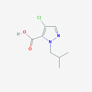 molecular formula C8H11ClN2O2 B7761948 4-Chloro-1-isobutyl-1H-pyrazole-5-carboxylic acid 