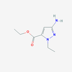 molecular formula C8H13N3O2 B7761956 Ethyl 3-amino-1-ethyl-1H-pyrazole-5-carboxylate 