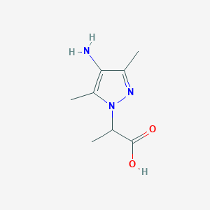 molecular formula C8H13N3O2 B7761964 2-(4-Amino-3,5-dimethyl-1H-pyrazol-1-YL)propanoic acid CAS No. 1006486-15-2