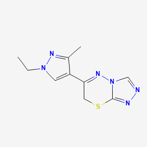 6-(1-ethyl-3-methyl-1H-pyrazol-4-yl)-7H-[1,2,4]triazolo[3,4-b][1,3,4]thiadiazine