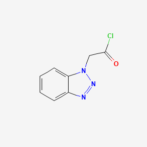 molecular formula C8H6ClN3O B7761999 1H-1,2,3-Benzotriazol-1-ylacetyl chloride 