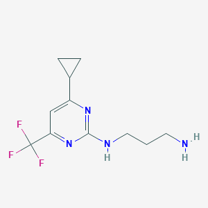 N1-(4-Cyclopropyl-6-(trifluoromethyl)pyrimidin-2-yl)propane-1,3-diamine