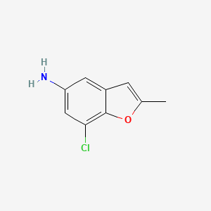 7-Chloro-2-methyl-benzofuran-5-ylamine