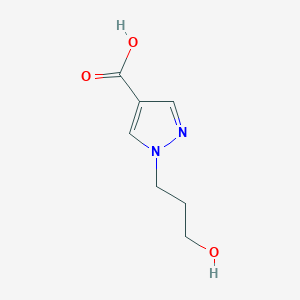 molecular formula C7H10N2O3 B7762067 1-(3-Hydroxypropyl)-1H-pyrazole-4-carboxylic acid 