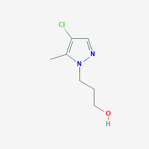 molecular formula C7H11ClN2O B7762069 3-(4-chloro-5-methyl-1H-pyrazol-1-yl)propan-1-ol 