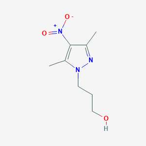 molecular formula C8H13N3O3 B7762078 3-(3,5-Dimethyl-4-nitropyrazol-1-yl)propan-1-ol 