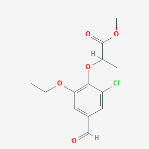 Methyl 2-(2-chloro-6-ethoxy-4-formylphenoxy)propanoate